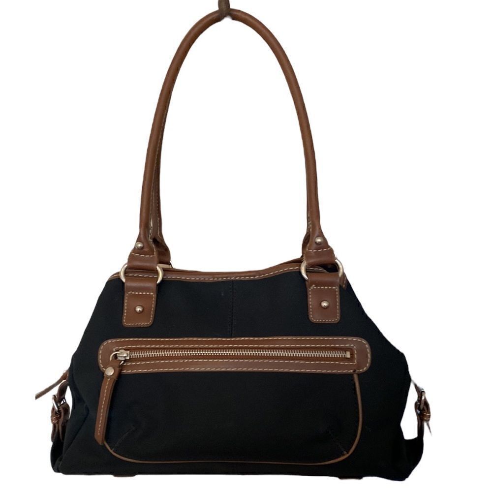 Chaps Canvas Hobo Satchel Bag - Picture 3 of 13